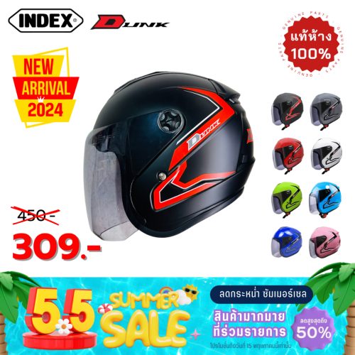 INDEX DUNK Mũ bảo hiểm nửa đầu mới 2024 với tất cả các màu đen mờ đen trắng xanh xám hồng mũ bảo hiểm