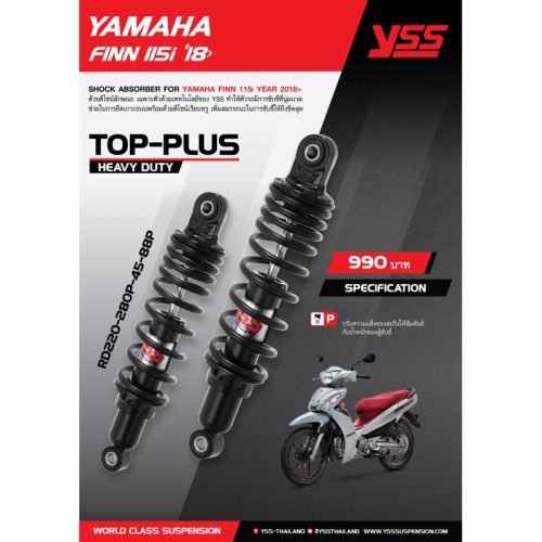 Bộ giảm xóc sau YSS vây YAMAHA Chính hãng 115 dài 280mm. Yamaha fin115i năm 2018 và được bảo hành 6 tháng hoặc 10000 km