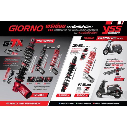 YSS Giảm xóc sau 125 năm 2023 k-euro zsport eseries 320mm. Bảo hành 1 năm mới