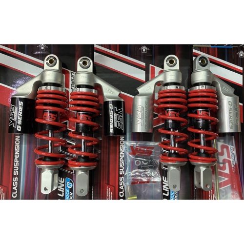 Giảm xóc sau YSS Nuvo MX Chiều cao 270mm. Mùa Xuân Đỏ dòng G-Series 100%, mùa xuân đen và đỏ, bình Đồng