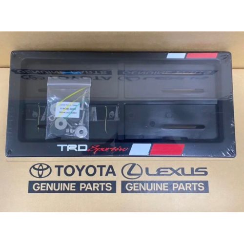 TRD chính hãng💯Khung biển số xe TRD % có thể vừa với cả mui xe và xe bán tải ● bu lông miễn phí, và ốc vít làm bằng thép không gỉ SUS. 1 Bộ là 2 cái bạn nhé.