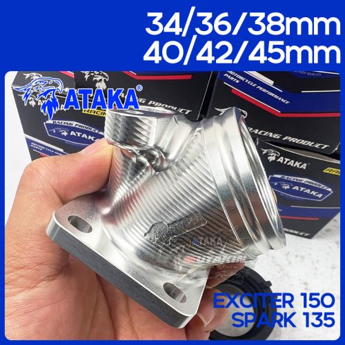 Ataka ống kích thích 4 lỗ CNC 150 cho Spark135 Exciter 34mm.-45mm.