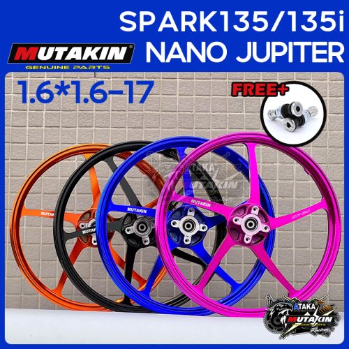 MUTAKIN vành bánh xe 17 bằng hợp kim CNC 525 cho Spark135 spark135i Nano spark115 Jupiter Sight SS2 Y110 1.6×1.6-17