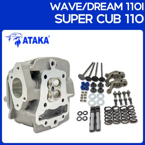 Ataka Bộ đầu xi lanh 4 chiều cho wave110i supercub110 dream110i nắp xi lanh van lá Wave 110 bộ hoàn chỉnh phù hợp