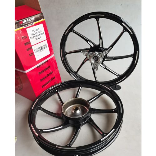 MUTAKIN bánh xe bấm vành 801 bằng hợp kim cho Yamaha aerox155 NVX 1.6*1.6-17