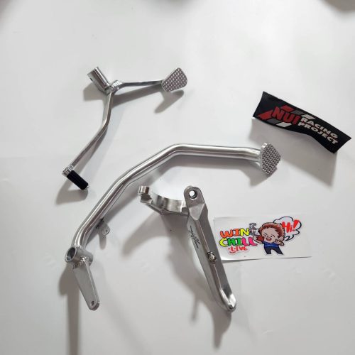 Bộ 3 mảnh CNC WAVE125R / S / đèn xi nhan phản quang + chân đứng MV + chân số NUI + chân phanh ZERN.