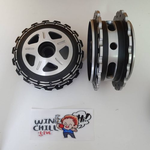 Dây đai khoá trước và sau cho Wave110i, Wave125 và Dream Supercub, mẫu răng cưa, màu đen, mẫu đặc biệt.