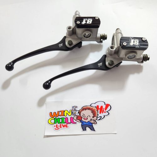 Bộ 2 mảnh, bơm trên cùng màu bạc bắn cát + nắp CNC8.1 WAVE110i / DASH / LS / TENA / R15 / PCX / ZOOMER-X.