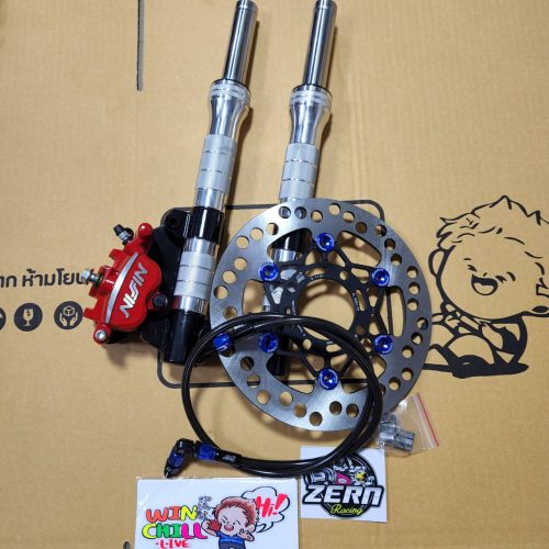 Ống xả màu đen cắt tiền, cắt vân đen, cắt trục 2.5 + bơm màu đỏ, logo Nichshin CNC mới nhất + đĩa ZERN8.1 màu đen, chốt nước xanh + dây phanh ZERN8.1 răng cưa màu xanh đen, đầu 90, chiều dài 36 WAVE110i / WAVE125 cá voi *** bộ 4 món rất đáng giá ***.