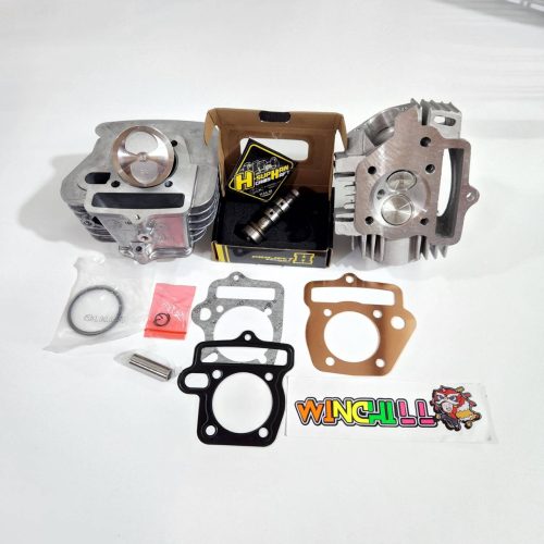 Bộ 5 món cực kỳ tiết kiệm, áo sơ mi W100 cũ, phiên bản Carburetor / WAVE100S 2005, piston 53 + van hơi 27, van xả 23 + phớt đồng + phớt cổ áo + cam hộp vàng.