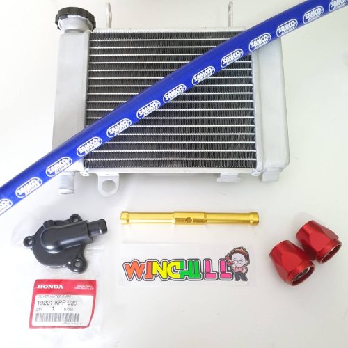 Nồi nước CB + ống nước + bơm + vỏ quạt bơm nước thật + vỏ bọc bộ lọc lớn đèn nhấp nháy đỏ.