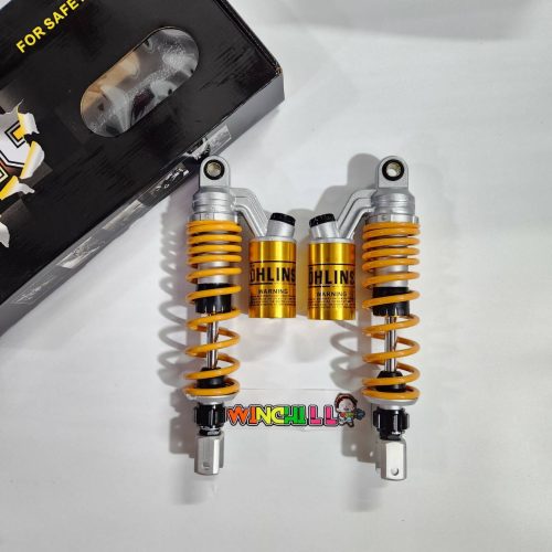 Sau lưng ốp lưng 100A 310 mm PCX / NMAX / XMAX Sau lưng màu vàng Hộp đen Thân mềm Túi khí Gas bên trong