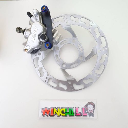 Bộ lọc nhẹ WAVE125R / WAVE125S / WAVE100S 2005, bơm Nikkochin, logo NUN + đĩa khoan + ốc bơm *** Bộ lọc nhẹ 3 mảnh 125 *** màu bạc.