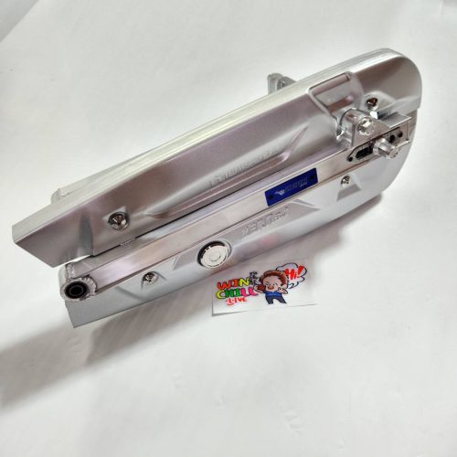 Bộ 5 mảnh, cánh tay đu đủ, kiểu đen Khlong Toei + dây chuyền + ốc vít dây chuyền + nút shock + trục bánh xe nhôm Wave 110i, Wave 125R, Wave 125S, Wave 125 xi nhan, Wave 125 cá voi, Dream Super Cup.