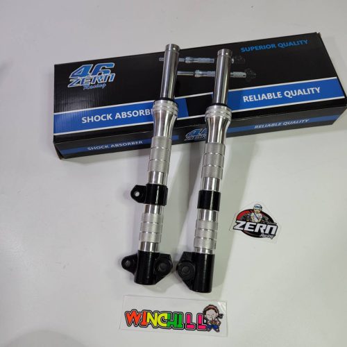 Ống giảm xóc, màu đen + lõi giảm xóc 2.5 inch WAVE110i 2009-2023 + decal thợ sửa chữa