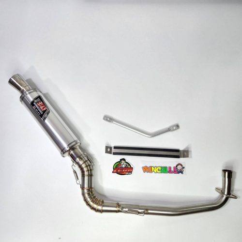 [ZERN Ống xả Phân phối Wave100s box Wave100s ubox Ống z Thân ống Yoshimura Phụ kiện trang trí Wave100 **Màu bạc** Logo mới]
